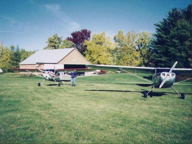 My friend and I on a Fall leaf peeping flight